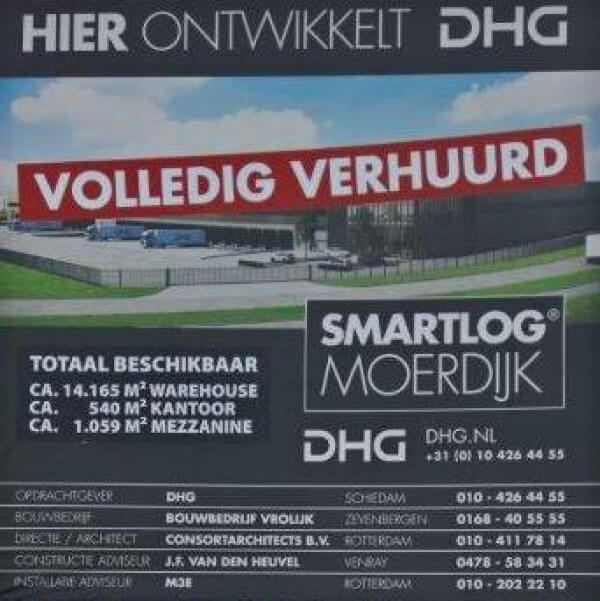 DHG VERHUURT 15.764 M² SMARTLOG MOERDIJK AAN BASE LOGISTICS